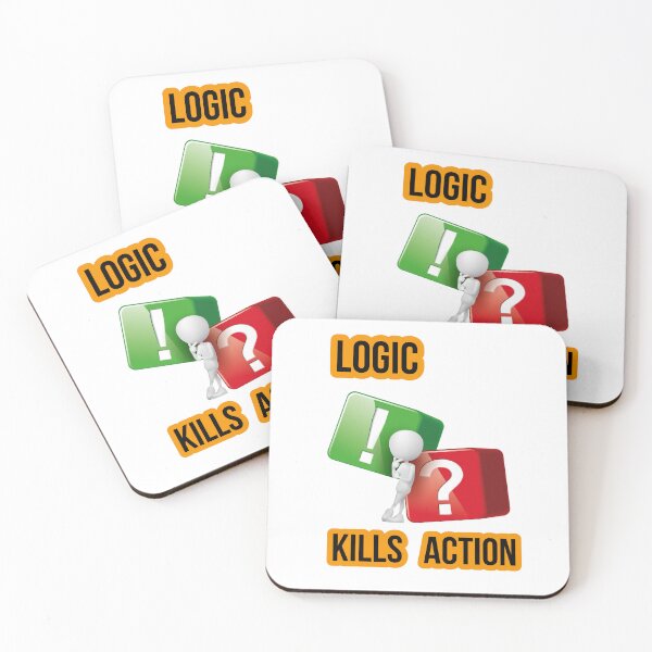 Item preview, "Logic Kills Action" doers mindset, bold statement, streetwear design designed and sold by TR_fairydesigns.