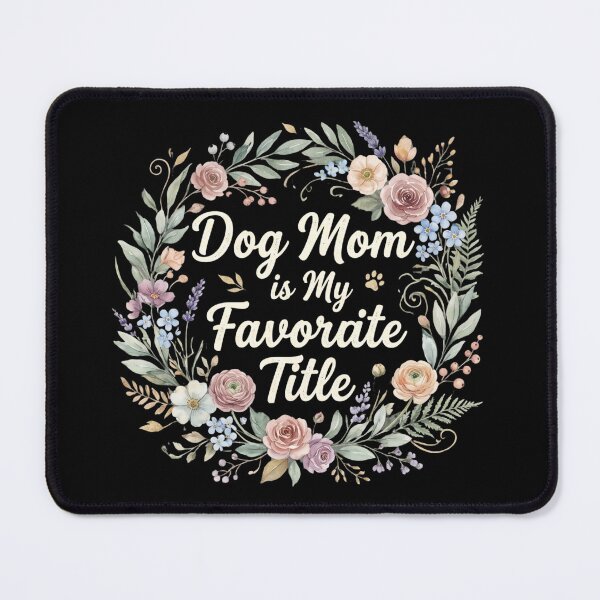 Item preview, Dog Mom is My Favorite Title Retro Vintage Floral Lover Gift for Women designed and sold by Im-Ara.