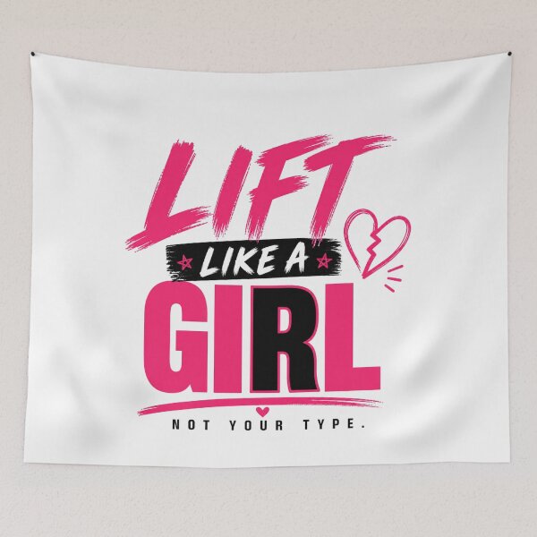 Item preview, Lift Like A Girl Not Your Type Shirt designed and sold by StoryInCode.