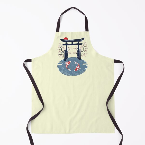 Item preview, Japanese Koi Fish Torii Gate Serene Zen Illustration designed and sold by SholoStudio.