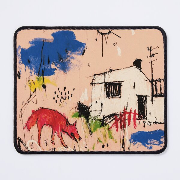 Item preview, Fox Countryside Abstract Painting with Raw Sketch Style designed and sold by Modaozushi216.