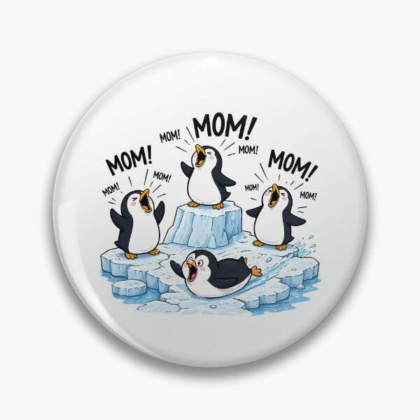 Artikelvorschau, Pinguin-Mama, Mama, Mama – Lustige Pinguin-Mama entworfen und verkauft von vintagearttee.