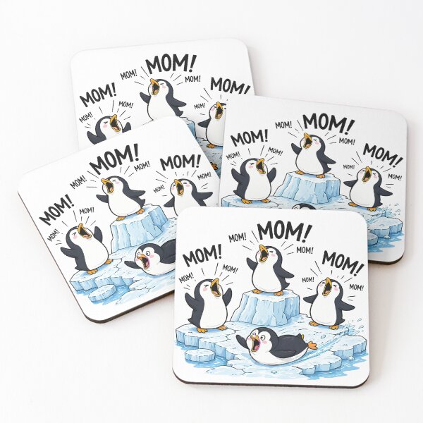 Artikelvorschau, Pinguin-Mama, Mama, Mama – Lustige Pinguin-Mama entworfen und verkauft von vintagearttee.