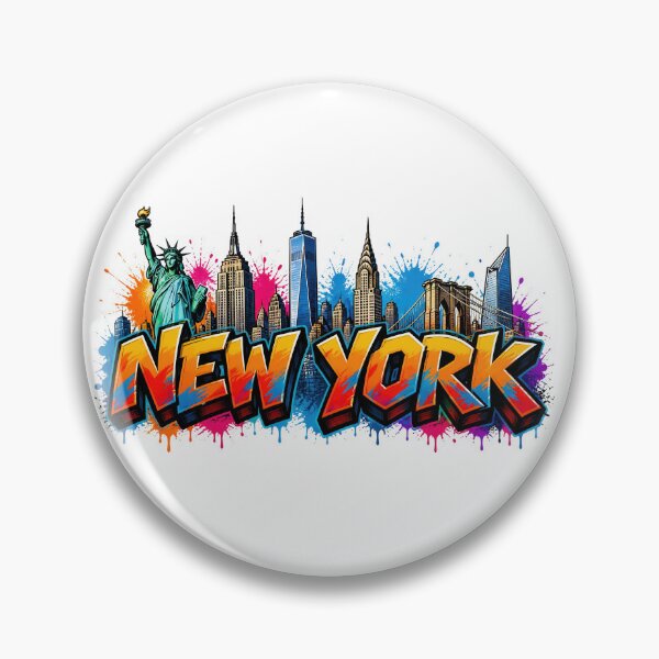 Item preview, New York Skyline – Graffiti Style T-Shirt Design - NYC USA Urban Art designed and sold by Earth Celebration Designs.