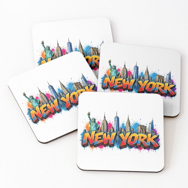 Item preview, New York Skyline – Graffiti Style T-Shirt Design - NYC USA Urban Art designed and sold by Earth Celebration Designs.