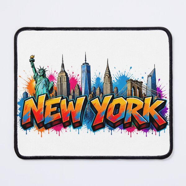 Item preview, New York Skyline – Graffiti Style T-Shirt Design - NYC USA Urban Art designed and sold by Earth Celebration Designs.