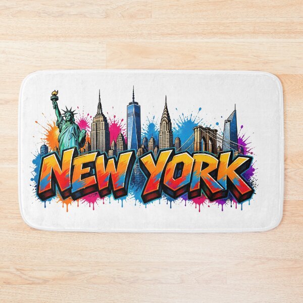 Item preview, New York Skyline – Graffiti Style T-Shirt Design - NYC USA Urban Art designed and sold by Earth Celebration Designs.
