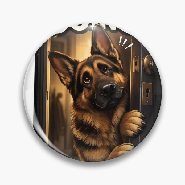 Item preview, WHERE ARE YOU GOING Dog Peeking Door designed and sold by OlyvieArt.