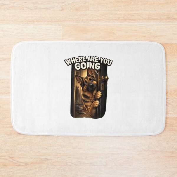 Item preview, WHERE ARE YOU GOING Dog Peeking Door designed and sold by OlyvieArt.