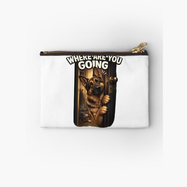 Item preview, WHERE ARE YOU GOING Dog Peeking Door designed and sold by OlyvieArt.