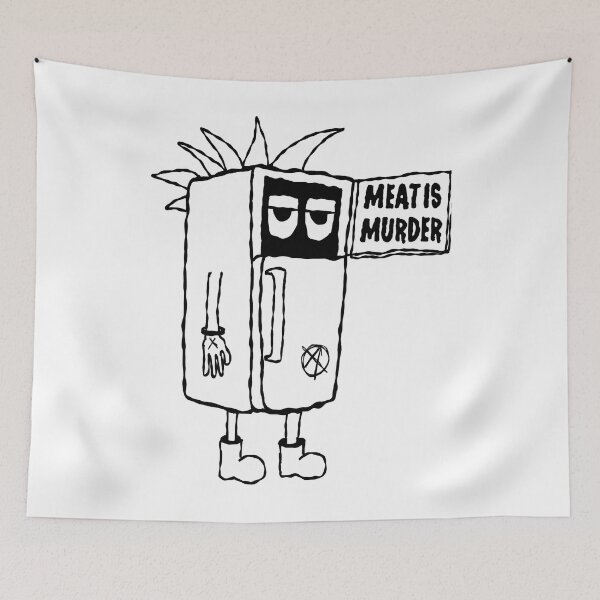 Item preview, Meatis Murder Straight Edge Punk Refrigerator designed and sold by Shopnew00.