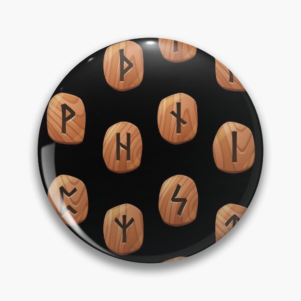 Item preview, Mystic Norse Runes on Wooden Stones – Ancient Viking Elder Futhark Set designed and sold by Hedon77.