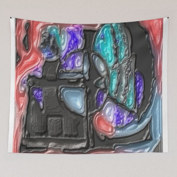 Item preview, Shades Of Dark Plaster colorful geometric abstract design designed and sold by SmashingDeals.