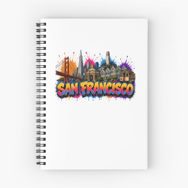 Item preview, San Francisco Skyline – Graffiti Style T-Shirt Design California USA Urban Art designed and sold by Earth Celebration Designs.