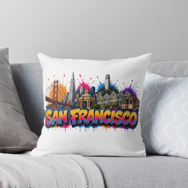 Item preview, San Francisco Skyline – Graffiti Style T-Shirt Design California USA Urban Art designed and sold by Earth Celebration Designs.