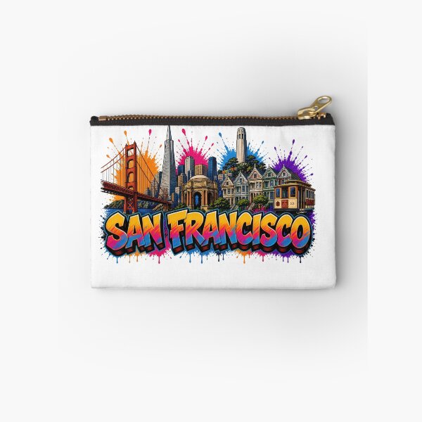 Item preview, San Francisco Skyline – Graffiti Style T-Shirt Design California USA Urban Art designed and sold by Earth Celebration Designs.