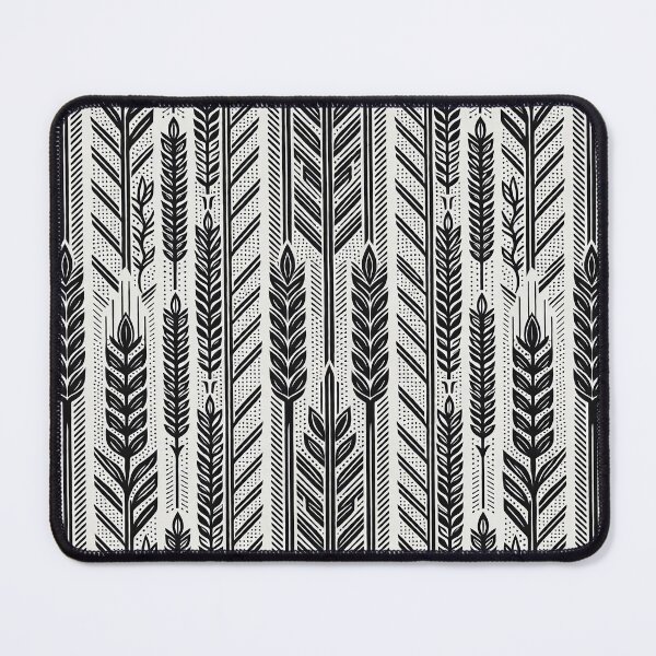 Item preview, Modern Minimalist Wheat Grain Pattern - Black and White Architectural Botanical Line Art designed and sold by A1DesignMinimal.
