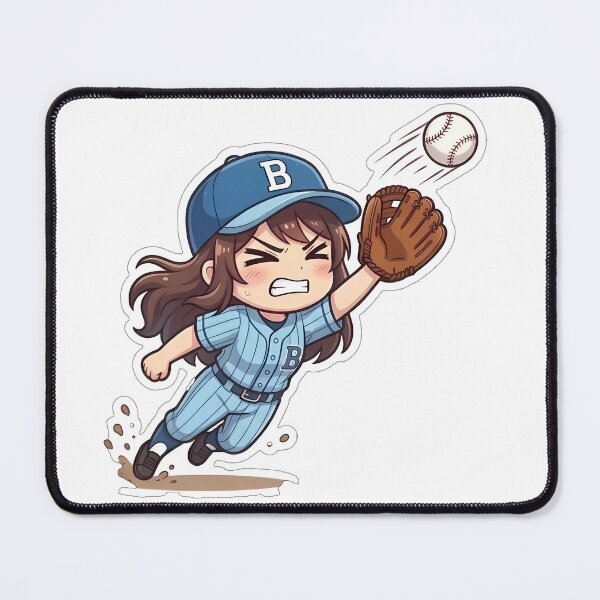 Item preview, Chibi Baseball 2026 Edition - Diving Catch designed and sold by Chibi-Planet.