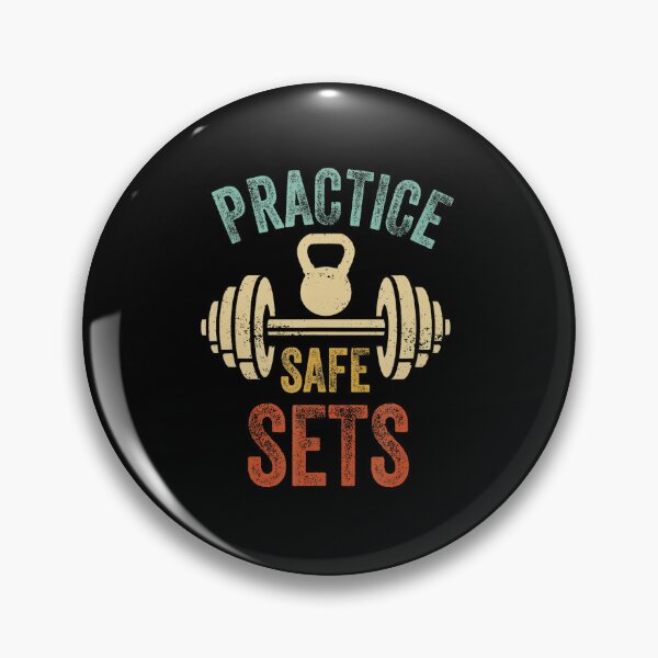 Item preview, Practice Safe Sets Funny Vintage Gym Quote designed and sold by eliramaison.