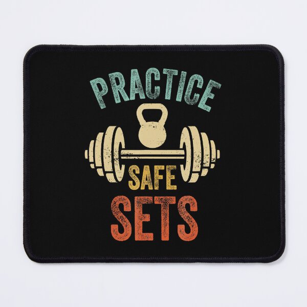 Item preview, Practice Safe Sets Funny Vintage Gym Quote designed and sold by eliramaison.