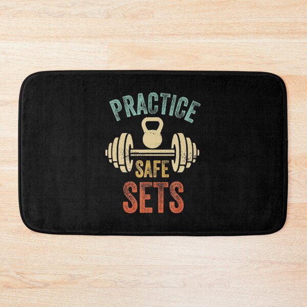 Item preview, Practice Safe Sets Funny Vintage Gym Quote designed and sold by eliramaison.