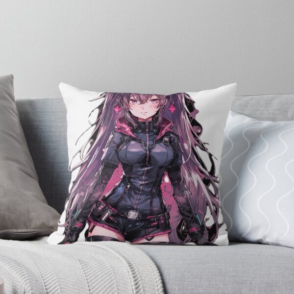Item preview, Cyberpunk Anime Girl Full Body – Neon Waifu Streetwear Aesthetic designed and sold by AnimDream .