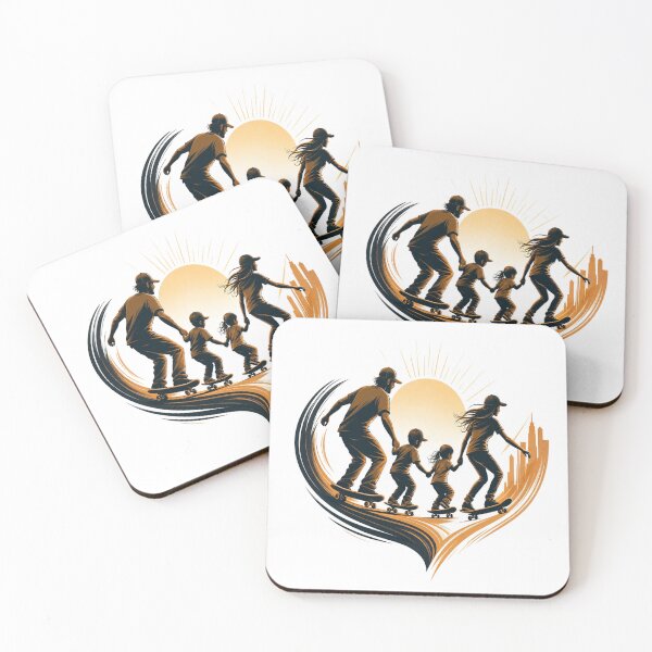 Item preview, Skateboarding Family Love Gift designed and sold by InkNovaLab.