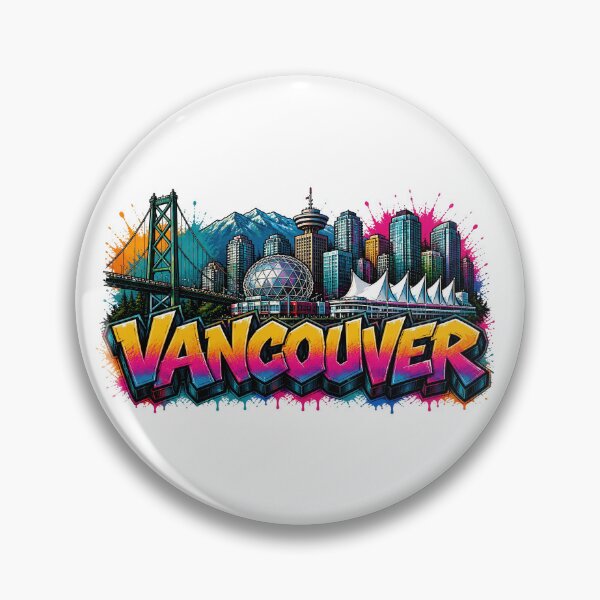 Item preview, Vancouver Skyline – Graffiti Style T-Shirt Design Canada Urban Art designed and sold by Earth Celebration Designs.