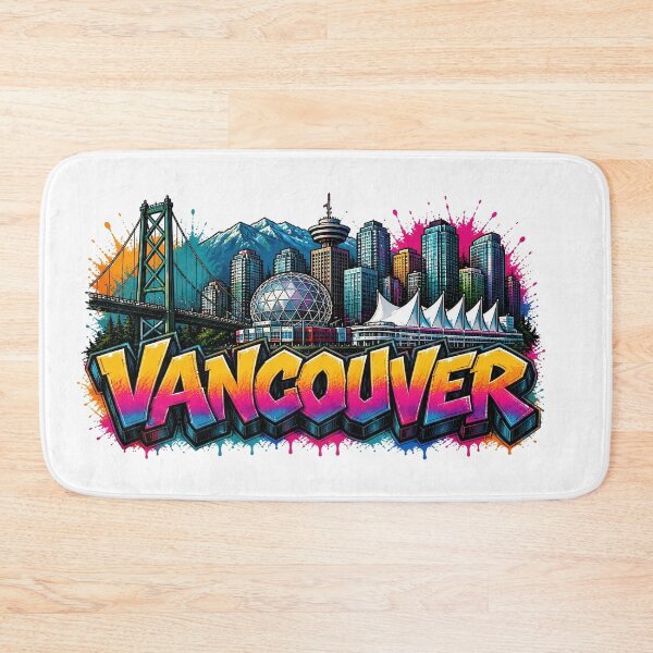 Item preview, Vancouver Skyline – Graffiti Style T-Shirt Design Canada Urban Art designed and sold by Earth Celebration Designs.