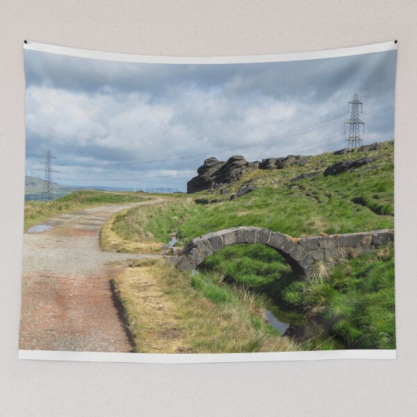 Item preview, The Rain Stone from Blackstone Edge: Epic Yorkshire Moorland Landscape designed and sold by ArtworkNorth.