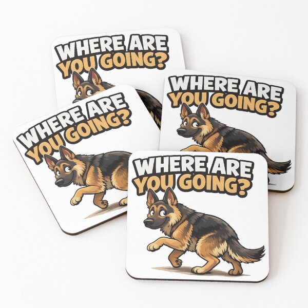 Item preview, Where Are You Going German Shepherd Dog Funny Pet designed and sold by OlyvieArt.