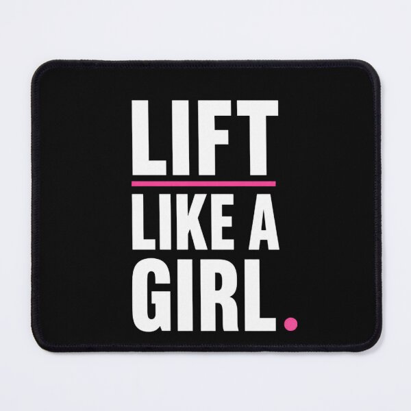 Item preview, Lift Like A Girl Minimal Typography Shirt designed and sold by StoryInCode.