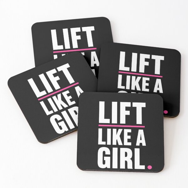 Item preview, Lift Like A Girl Minimal Typography Shirt designed and sold by StoryInCode.