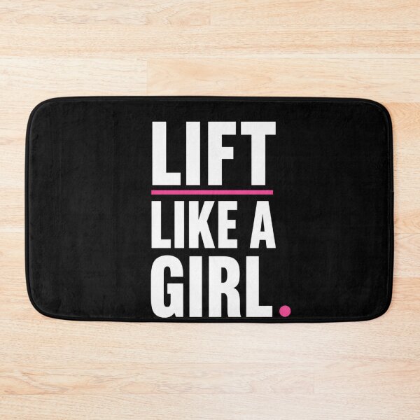 Item preview, Lift Like A Girl Minimal Typography Shirt designed and sold by StoryInCode.