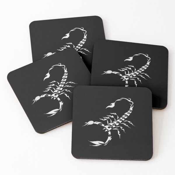 Item preview, Tribal Scorpion Flame Ink Art Black White Design designed and sold by silversketchh.