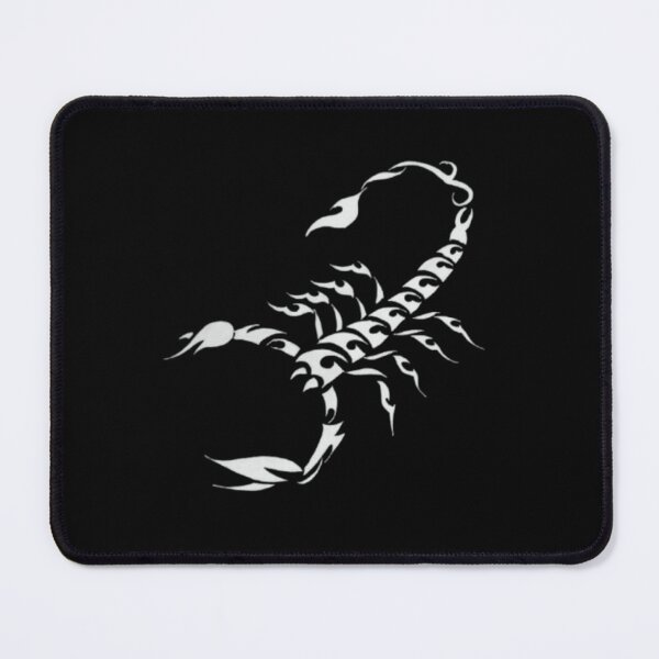 Item preview, Tribal Scorpion Flame Ink Art Black White Design designed and sold by silversketchh.
