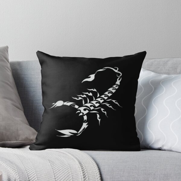 Item preview, Tribal Scorpion Flame Ink Art Black White Design designed and sold by silversketchh.
