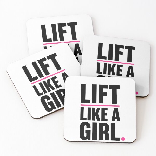 Item preview, Lift Like A Girl Minimal Typography Shirt designed and sold by StoryInCode.