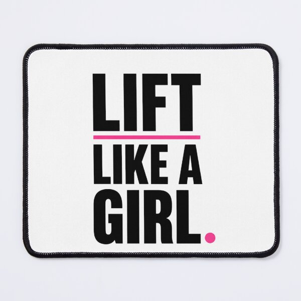 Item preview, Lift Like A Girl Minimal Typography Shirt designed and sold by StoryInCode.