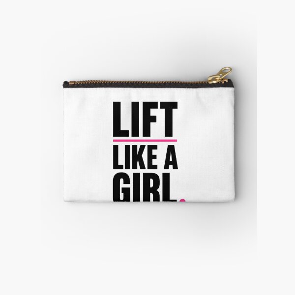 Item preview, Lift Like A Girl Minimal Typography Shirt designed and sold by StoryInCode.