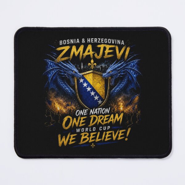 Item preview, Bosnia Zmajevi Fire Design – One Nation One Dream | Football Fans Shirt designed and sold by Mood Printz.