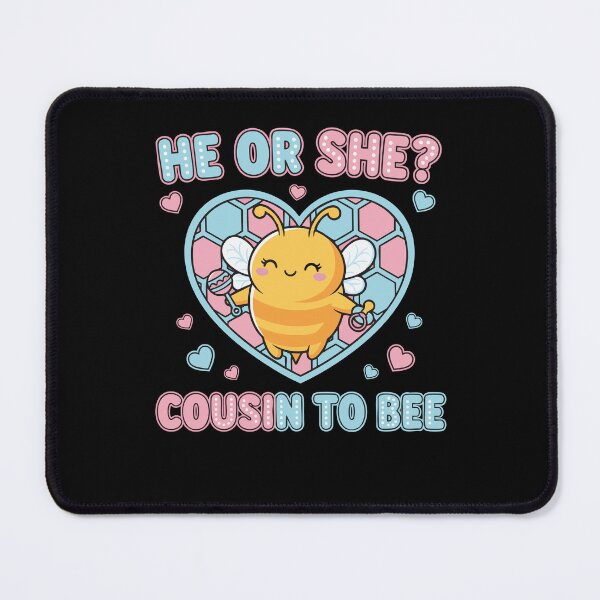 Item preview, Gender Reveal He Or She Cousin To Bee Baby Shower designed and sold by LuminOrb.