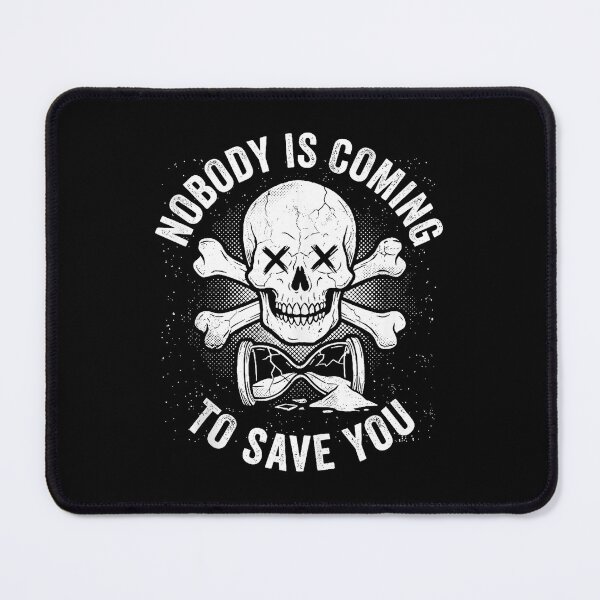 Item preview, Nobody Is Coming to Save You Skull Gym Tank designed and sold by eliramaison.