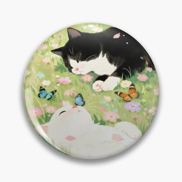 Item preview, Black cat and white cat designed and sold by xianxiu-ling.