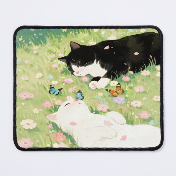 Item preview, Black cat and white cat designed and sold by xianxiu-ling.