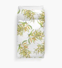 Australian Wattle Flower, Illustration Duvet Cover