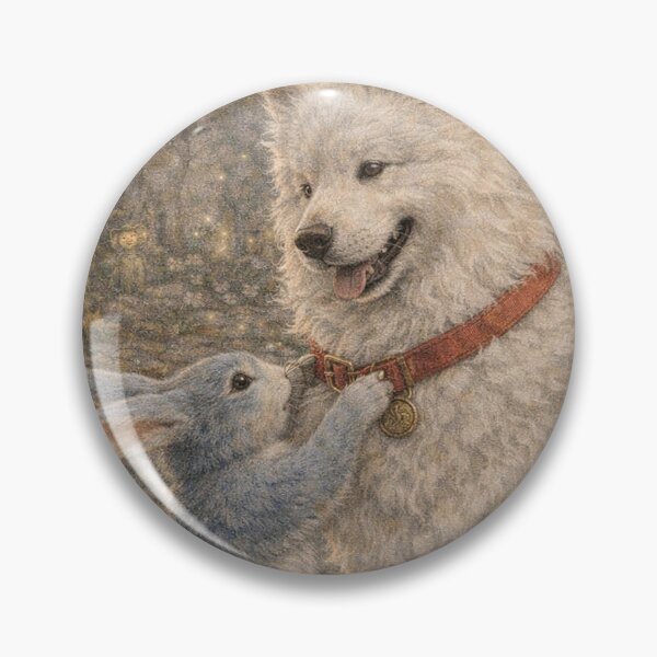 Item preview, Adorable Rabbit And Dog Friendship Cozy Animal Art designed and sold by nuriart.