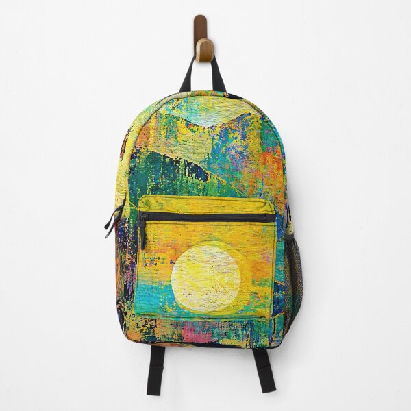 Item preview, Cat Watching Moon Colorful Abstract Landscape designed and sold by Modaozushi216.