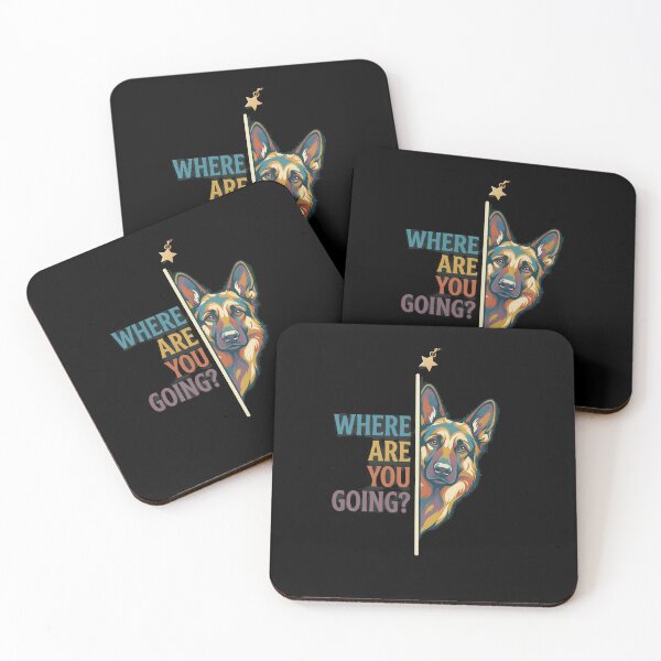 Item preview, Where Are You Going German Shepherd Dog Pop Art designed and sold by OlyvieArt.