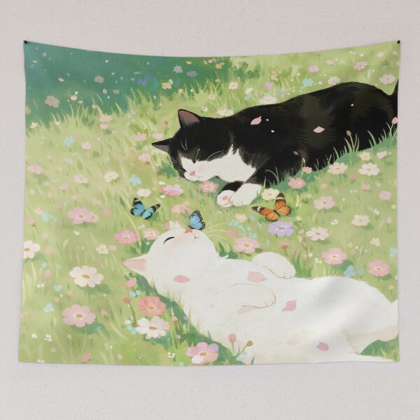 Item preview, Black cat and white cat designed and sold by xianxiu-ling.